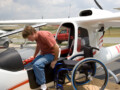 Able Flight - Flight & Aviation Career Training For People With A Disability Able-Flight-Student-accessing-a-craft-from-a-wheelchair