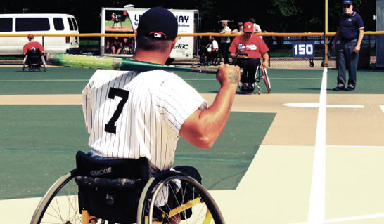 Wheelchair Softball Player - National Wheelchair Softball Association