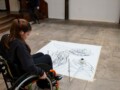 Enayball - Turns A Wheelchair Into A Creative Art Tool enayball being used on a wheelchair